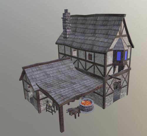 Medieval Blacksmith Interior preview image